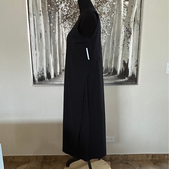 FLX Black Affirmation High-Neck Sleeveless Midi Travel Leisure Dress NWT - XL - Picture 5 of 10
